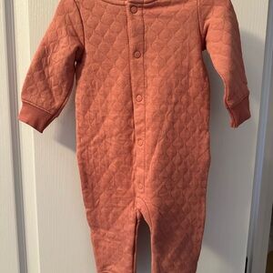 Carter's Quilted Coral Kids Footie